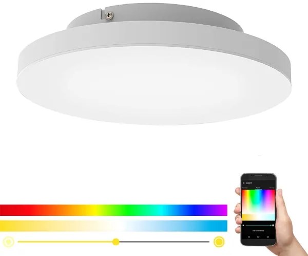 Eglo 99118 - LED RGB Stmievateľné stropné svietidlo TURCONA-C LED/15W/230V + DO