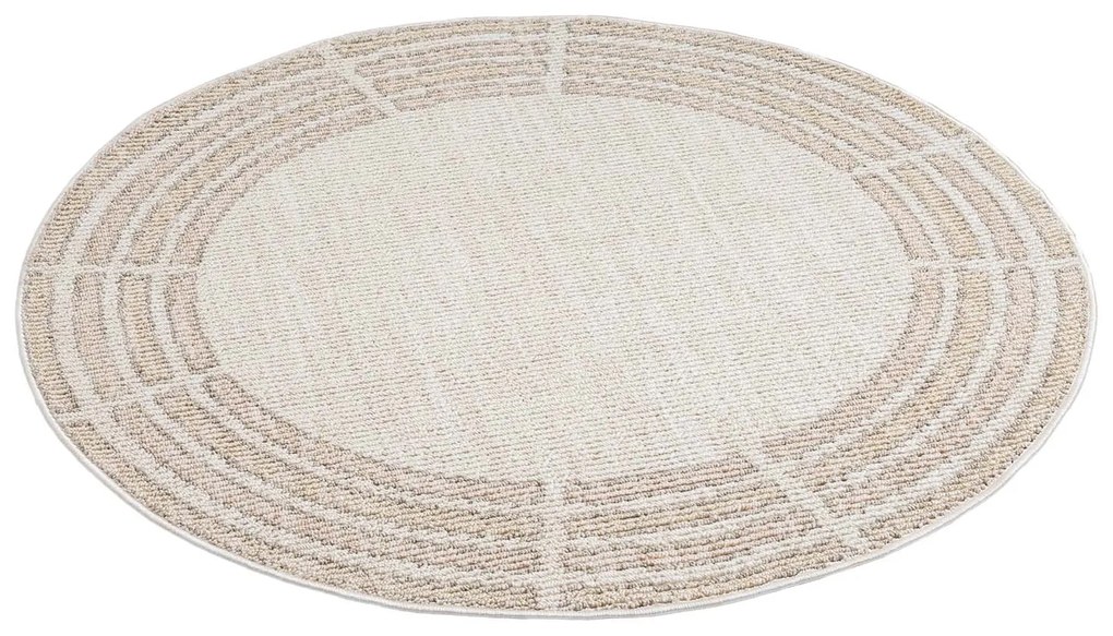 Dekorstudio Vintage okrúhly koberec CLASICO 9068 - ružový Priemer koberca: 160cm
