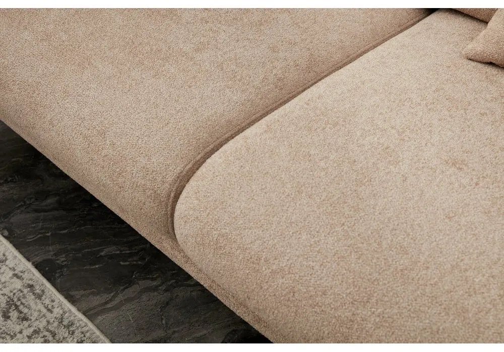 Béžová rohová pohovka (pravý roh/s leňoškou) Simena – Balcab Home