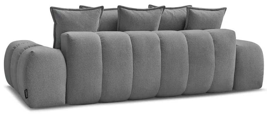 Tmavosivá ženilková rozkladacia/s úložným priestorom pohovka 278 cm Everest – Bobochic Paris