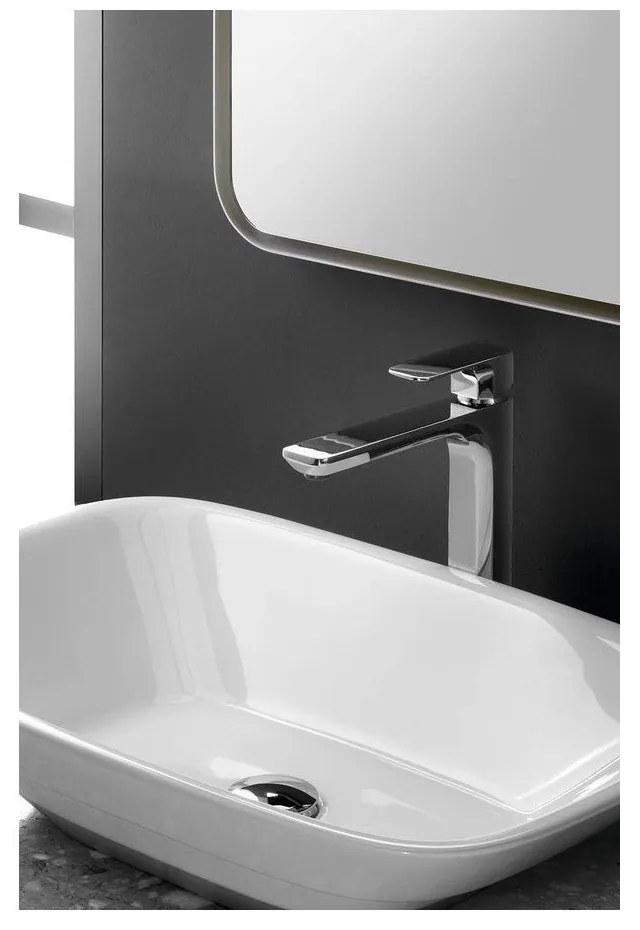 Stojančeková umývadlová batéria v lesklej striebornej farbe Spy – Sapho