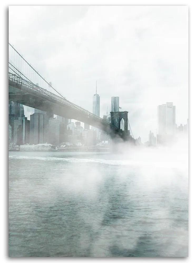 Gario Obraz na plátne Hmla pod Brooklynským mostom - Dmitry Belov Rozmery: 40 x 60 cm