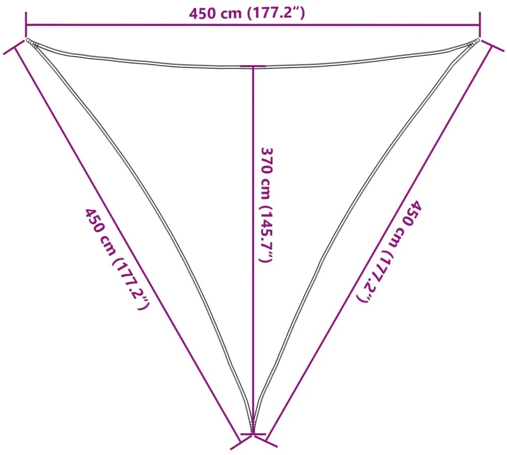 Tieniaca plachta 160 g/m² biela 4,5x4,5x4,5 m HDPE