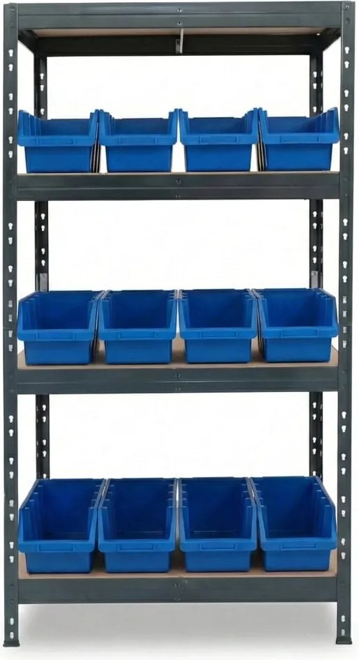 Regál s otvorenými zásobníkmi RIVET Ergobox 4