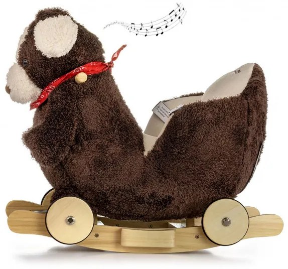 Hojdací psík Polly Plus hnedý