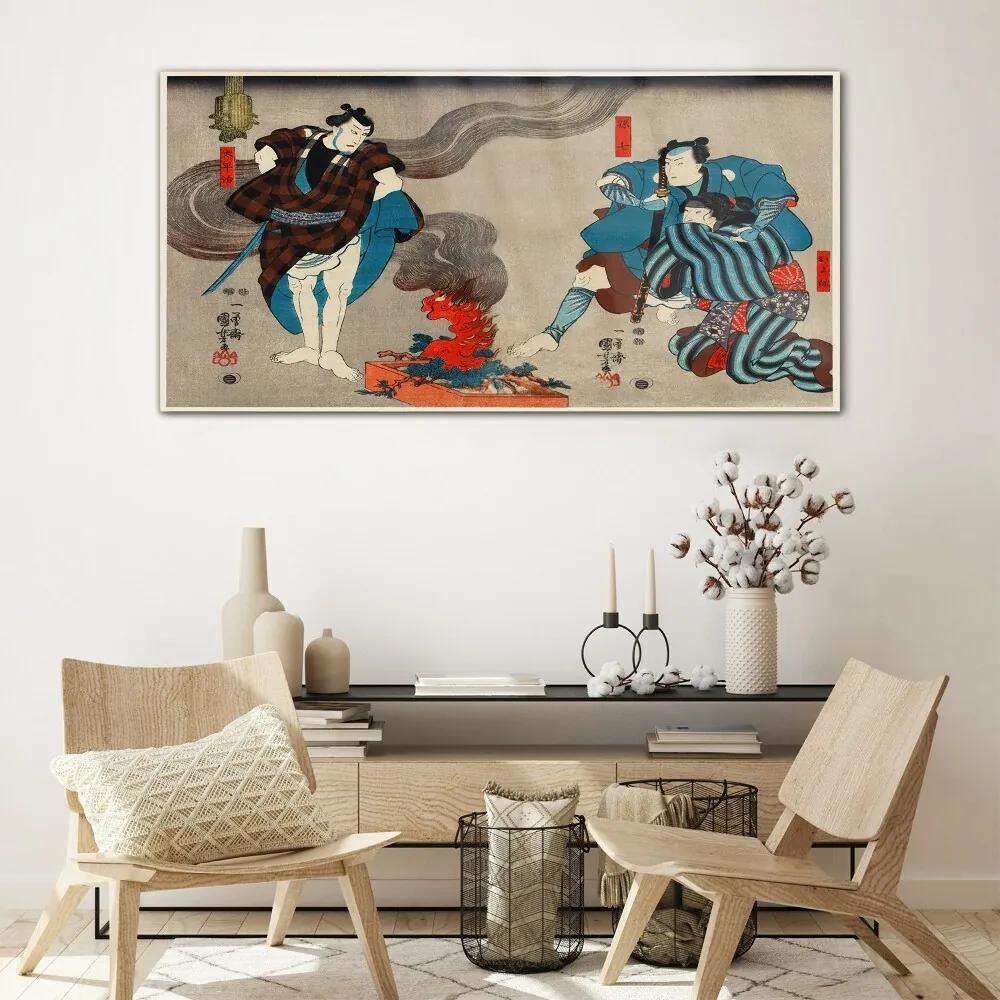 Sklenený obraz Ázijské tradičné samuraj