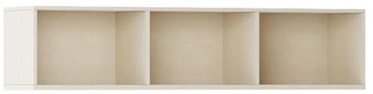 Nástenná knižnica INTEGRO, 465 x 1750 x 400 mm, 3 police, breza