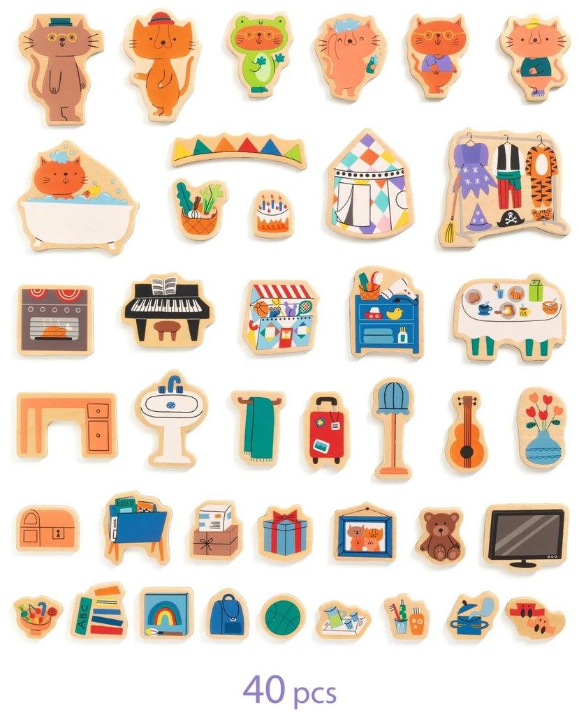 Plechový domček s magnetmi