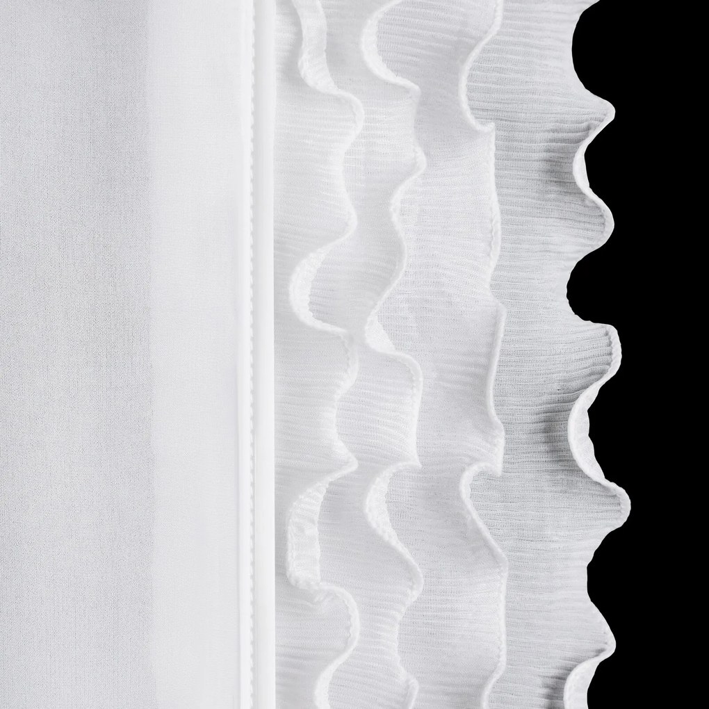 ZÁCLONA NA PÁSKE LUISA 400X160 CM BIELA