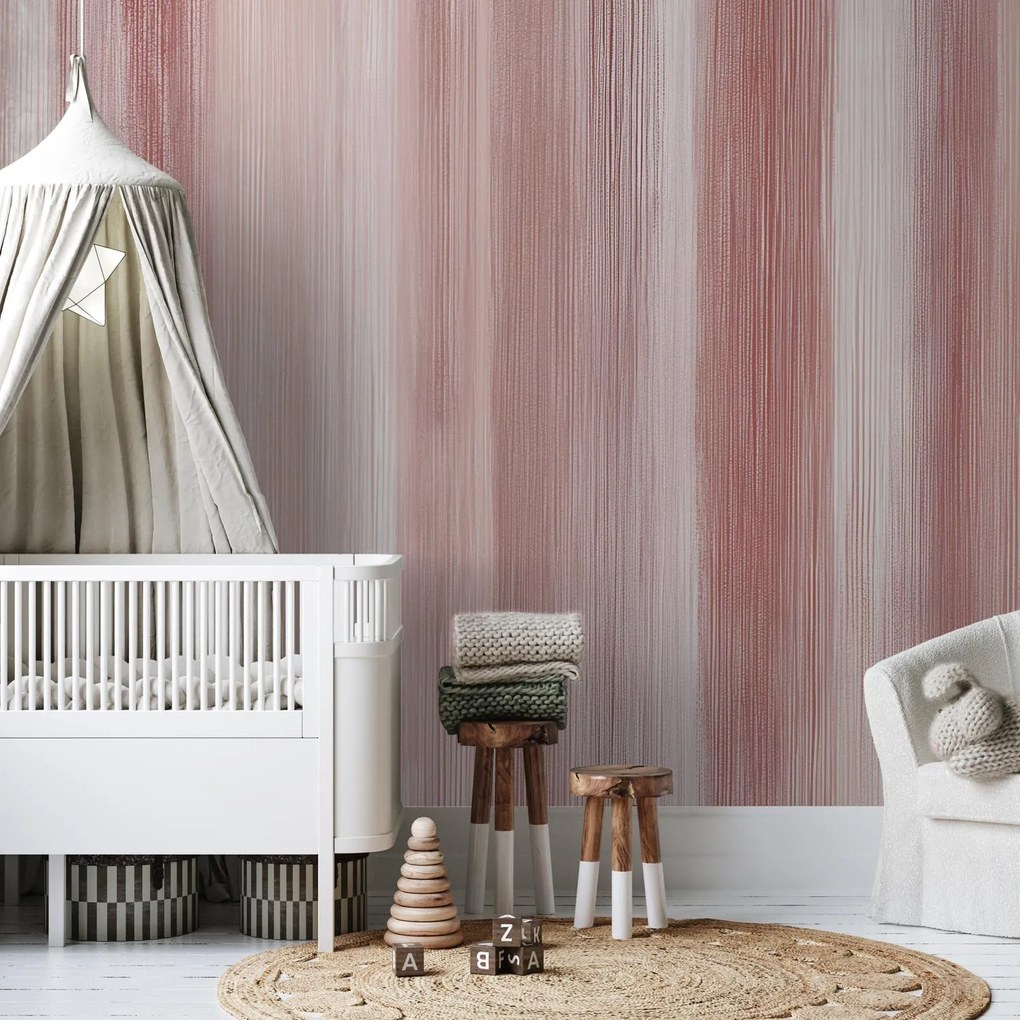 Fototapeta - Ružové prúžkovanie (147x102 cm)