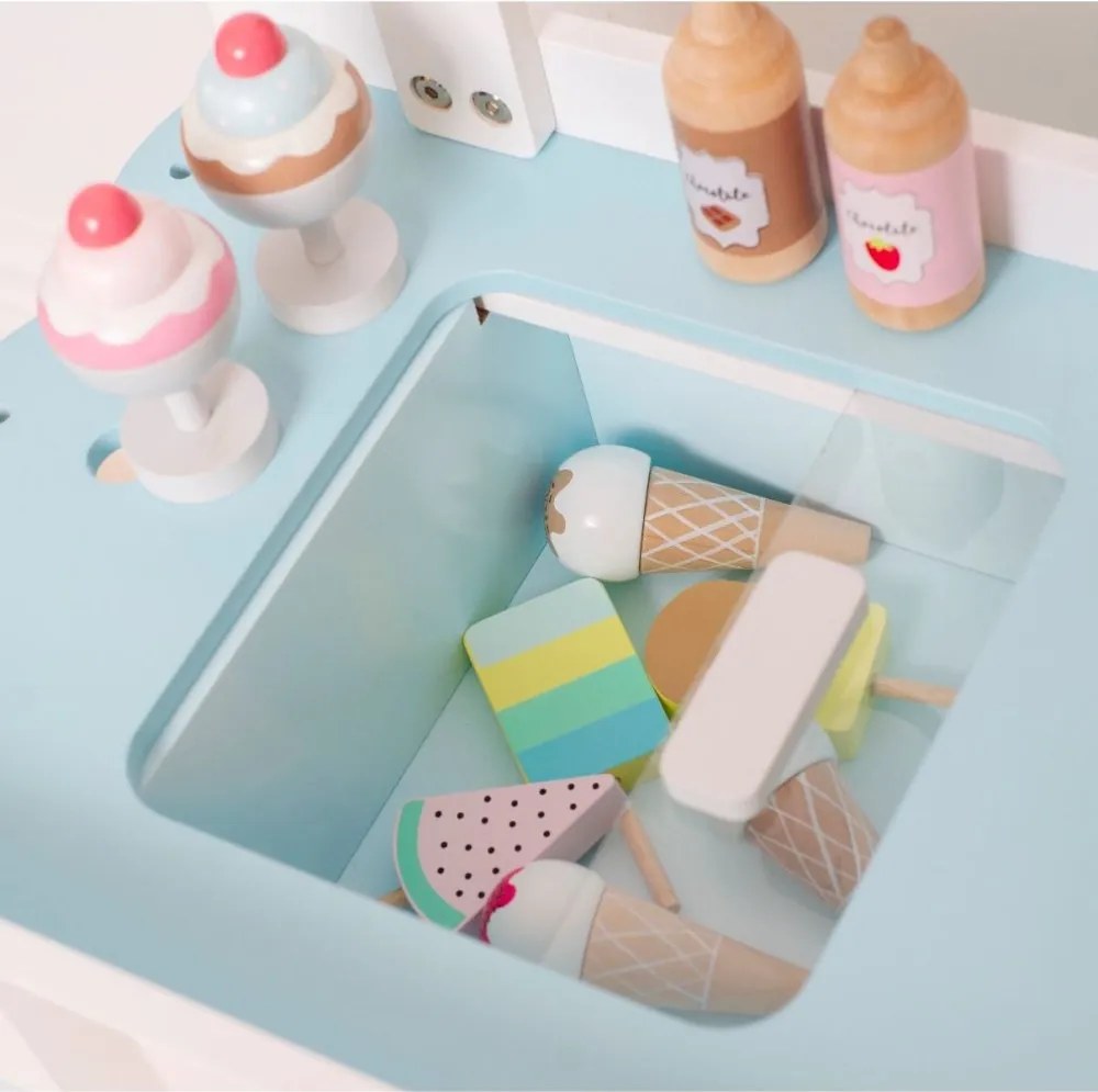 Detský drevený stánok predajňa zmrzliny