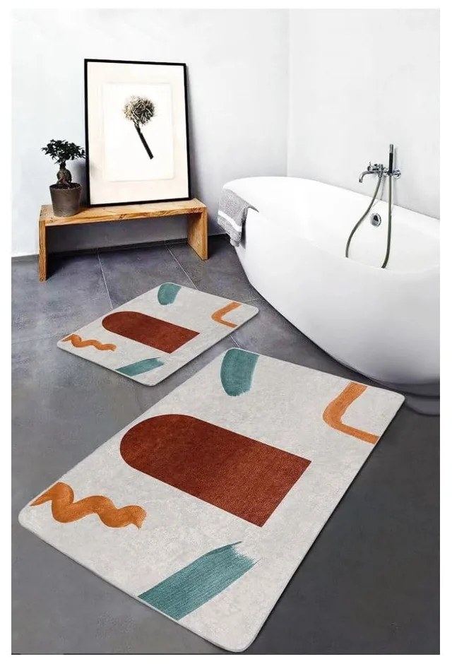 Zamatové kúpeľňové predložky v súprave 2 ks 60x100 cm – Mila Home