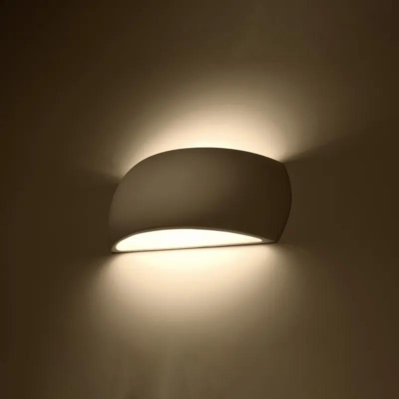 PONTUS Nástenné keramické svetlo, biela SL.0835 - Sollux