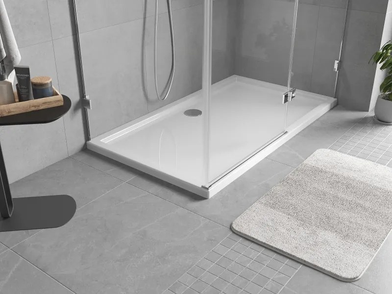Mexen Flow Slim, obdĺžniková sprchová vanička 140 x 100 cm, biela lesklá, 46R101014