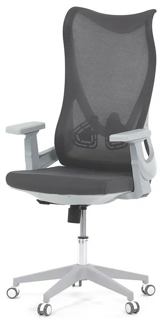 Autronic BONTEC Kancelárska stolička, hojdací mechanizmus, čierna sieťovina, KA-S248 BK Farba: Šedá