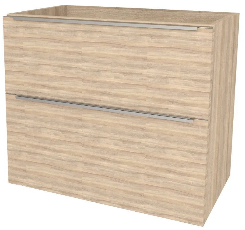 Mereo, Mereo Mailo, kúpeľňová skrinka 81 cm, chróm madlo, Multidecor, Blonde Liberty Elm, MER-CN591SBLE1
