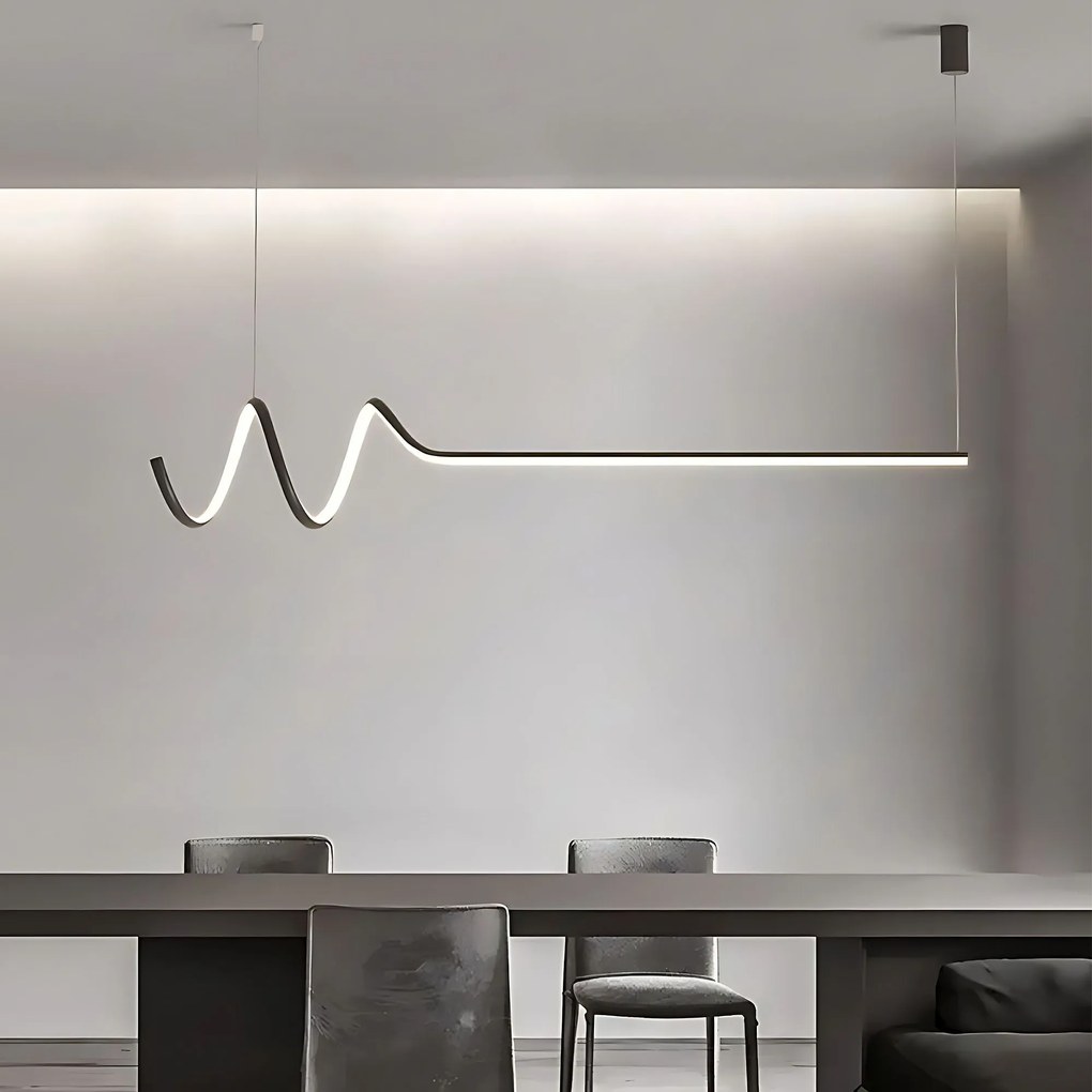 Toolight Toolight, LED závesné svietidlo 120cm, 36W, 3000K, LHJ030-CP, čierna, OSW-50013