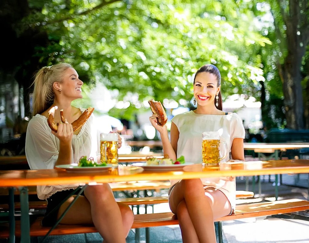 Sada zahradního nábytku LAGER z masivu hnědá