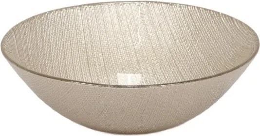 Sklenená servírovacia misa 15 cm šampanská