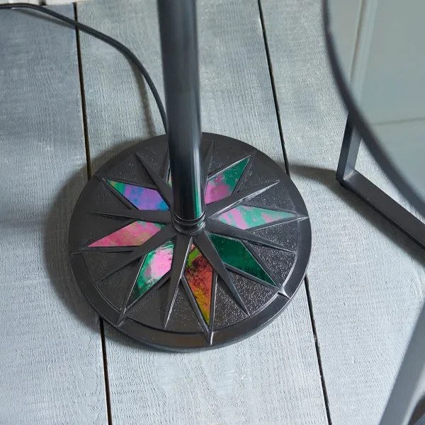 Endon 64042 - Stojacia lampa Tiffany DARK STAR 1xE27/60W/230V pr. 42 cm