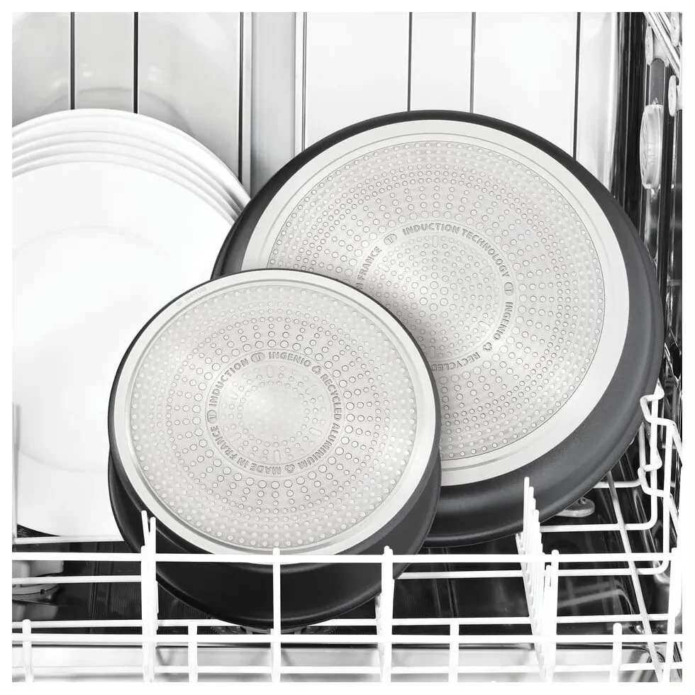 Hliníkové panvice v súprave 2 ks s nepriľnavým povrchom/s odnímateľnou rukoväťou ø 28 cm INGENIO Eco Resis L3979102 – Tefal