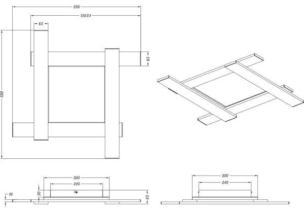 Trio - LED Stmievateľné stropné svietidlo BELFAST LED/18W/230V + LED/14W