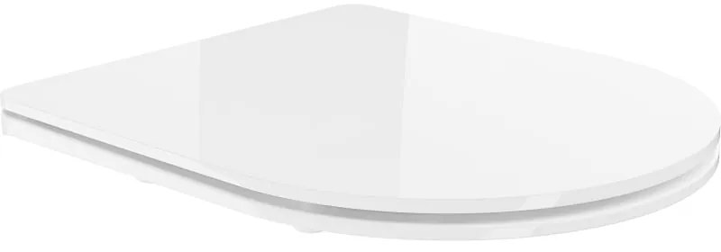 Mexen Mexen, slim WC sedadlo s pomalým zatváraním, duroplast, biela lesklá, 39224000