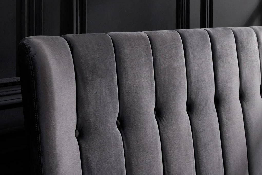 Posteľ Zeno roky 160x200cm tmavosivá