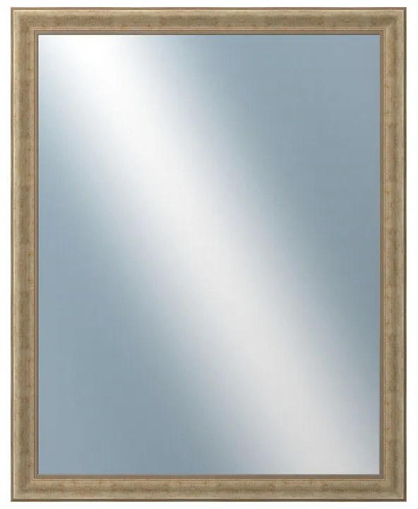 DANTIK - Zrkadlo v rámu, rozmer s rámom 80x100 cm z lišty KŘÍDLO malé strieborné patina (2775)