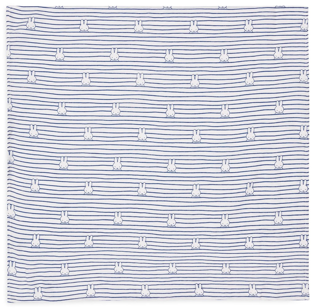 Plienky 3 ks 70x70 cm Miffy Stripe Navy