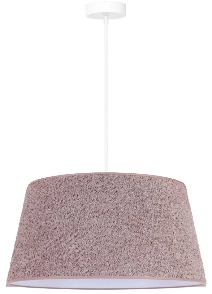 Duolla - Luster na lanku BOUCLE 1xE27/15W/230V pr. 50 cm hnedá