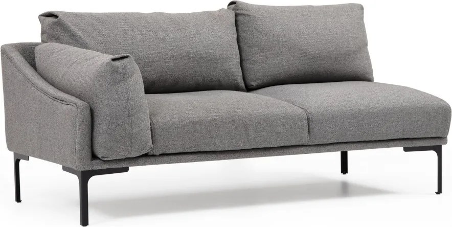 Rohová sedací souprava Leo 255 cm šedá pravá