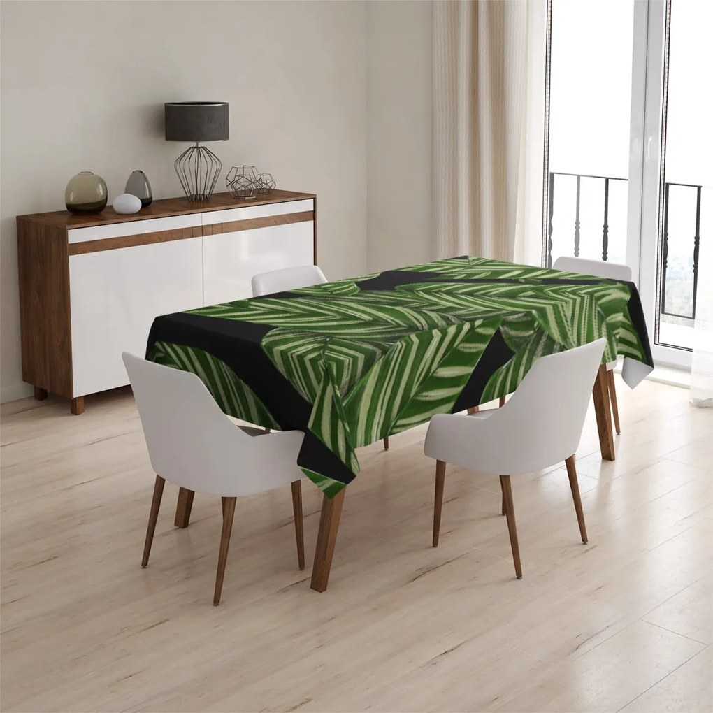 Sablio Obrus Abstrakcia listov - 90x90 cm