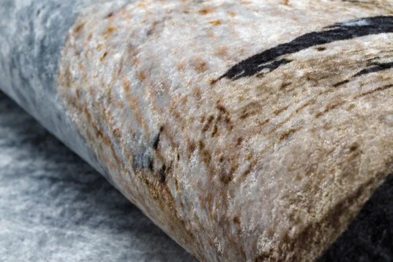 Dywany Łuszczów, Kusový koberec Miro 51573.802 Abstraction blue / gold, 120x170, viacfarebná, chodba / predsieň