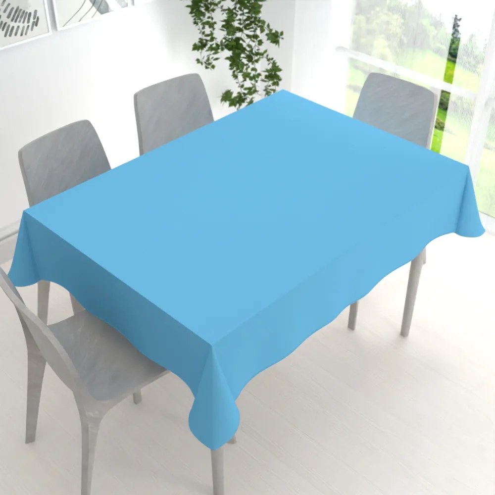 Biante Dekoračný obdĺžnikový obrus Rongo RG-065 Svetlo modrý 140x220 cm