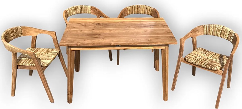 ROSARIO 120cm+ISABELLA SET - teakový nábytok