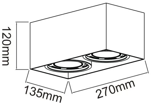 Minimalistické bodové svietidlo Cardi 2 čierna