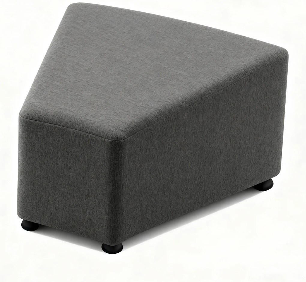 Sedačka LEA, trojuholník, tmavo sivá