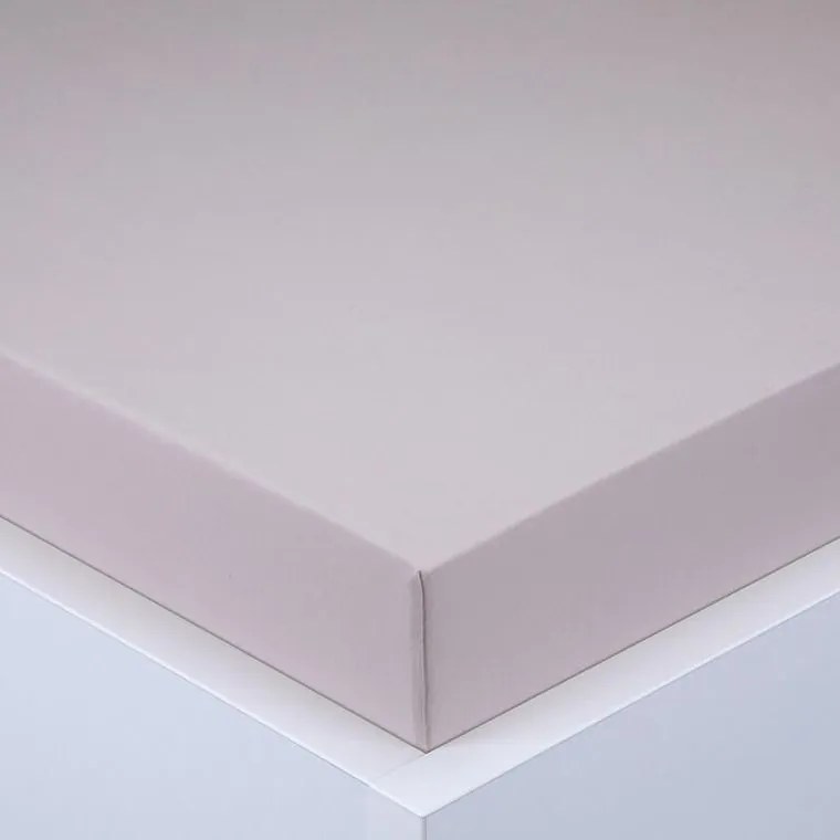 Napínacia plachta na posteľ jersey EXCLUSIVE kávová 180 x 200 cm