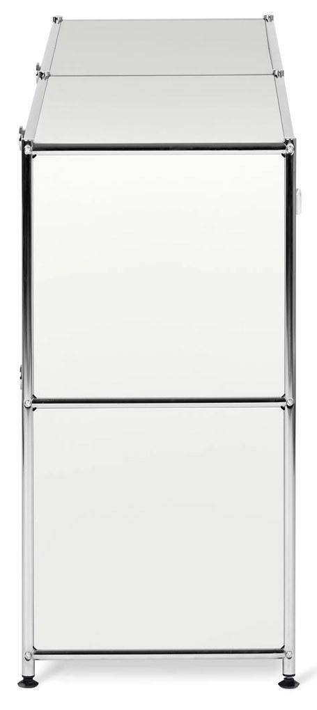 Komoda »CN3« so štyrmi zatváracími policami, biela