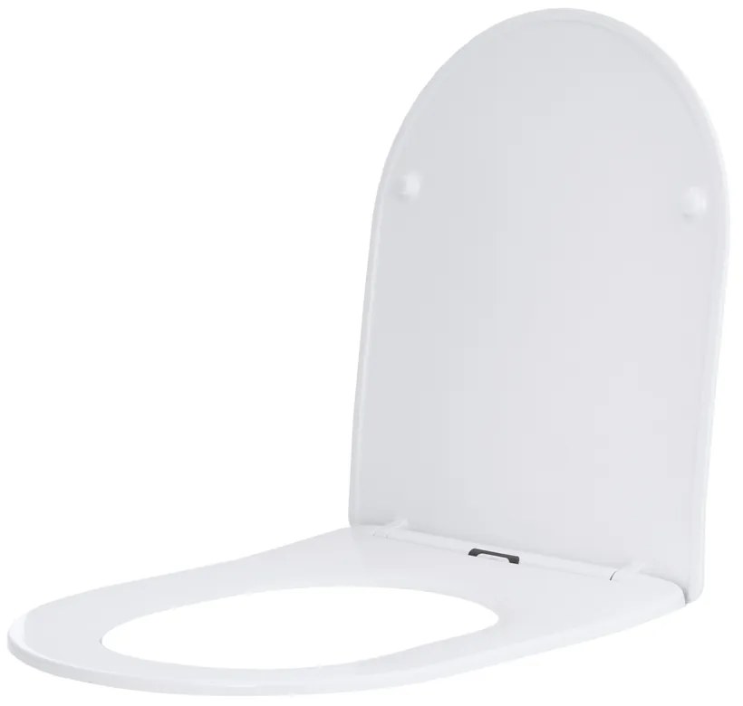 Gamma Magro, toaletné WC sedátko 438x361mm z duroplastu s pomalým zatváraním, biela, GMA-MAGRO