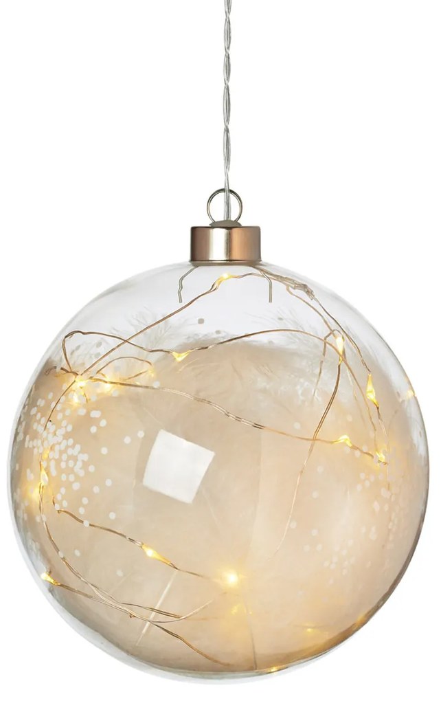 LED svetelná guľa s pierkami, veľká