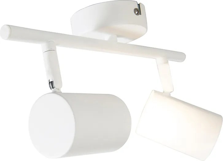 Moderný biely nastaviteľný bodový reflektor vrátane 2 WiFi GU10 svetelných zdrojov - Jeana