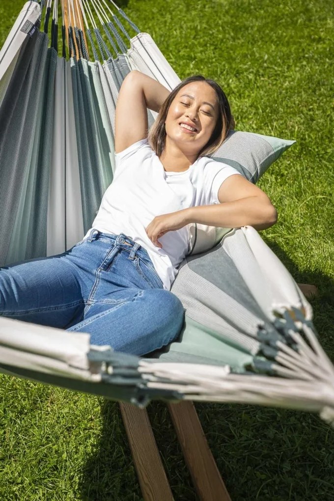 La Siesta MODESTA SINGLE STRIPES - hojdacia sieť zo 100% organickej bavlny, 100 % organická bavlna