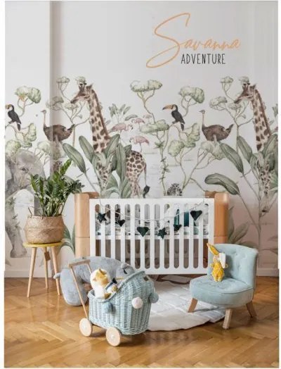 Detská tapeta na stenu savana 400