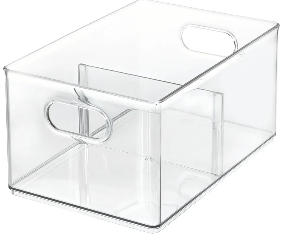 Transparentný úložný box iDesign The Home Edit, 30,5 x 20,3 x 15,2 cm