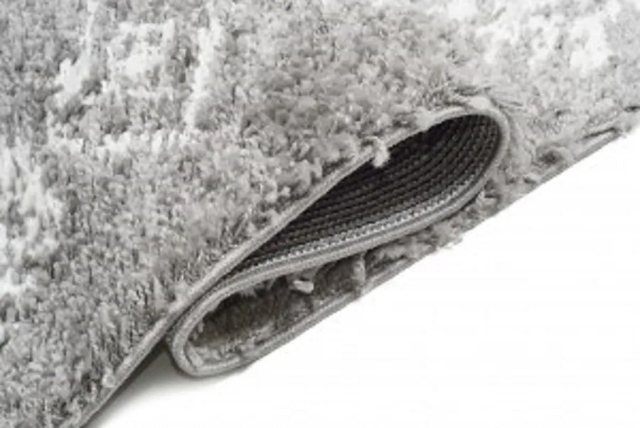 TA Koberec G939B TMAVO ŠEDÁ/KRÉMOVÁ BOHO Rozmer: 100x250 cm