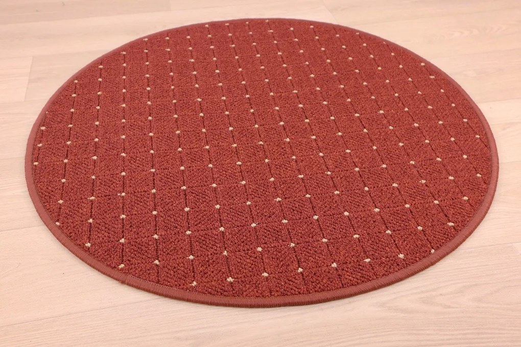 Condor Carpets 300x300 (průměr) kruh cm Kusový koberec Udinese terra kruh, oranžová, chodba / predsieň