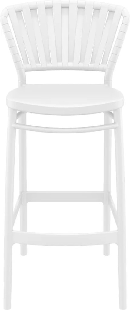 PORTOFINO BAR 75 záhradná barová stolička white