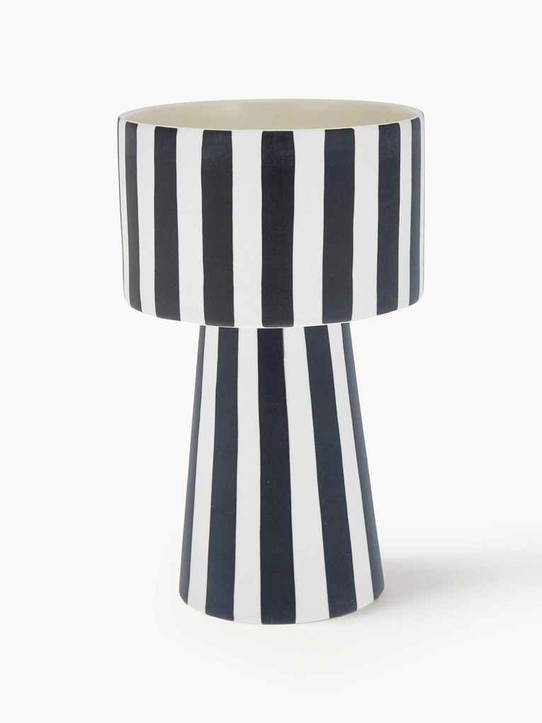 Ručne vyrobený keramický obal na kvetináč Toppu, V 24 cm